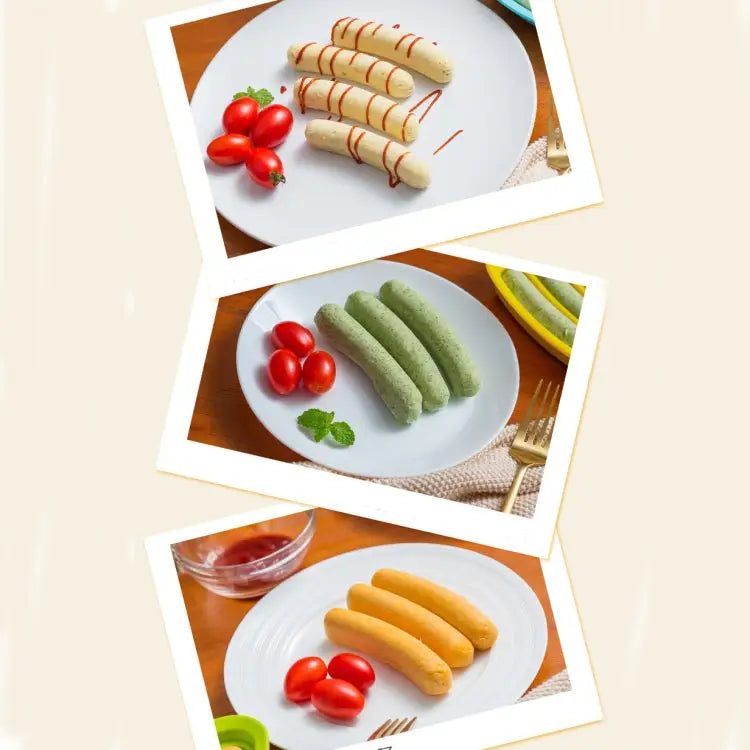 Food Grade Silicone Round Sausage Mold Baking Mold Homemade DIY Hot Dog Mold Random Color Delivery DIY Hot Dog Mold