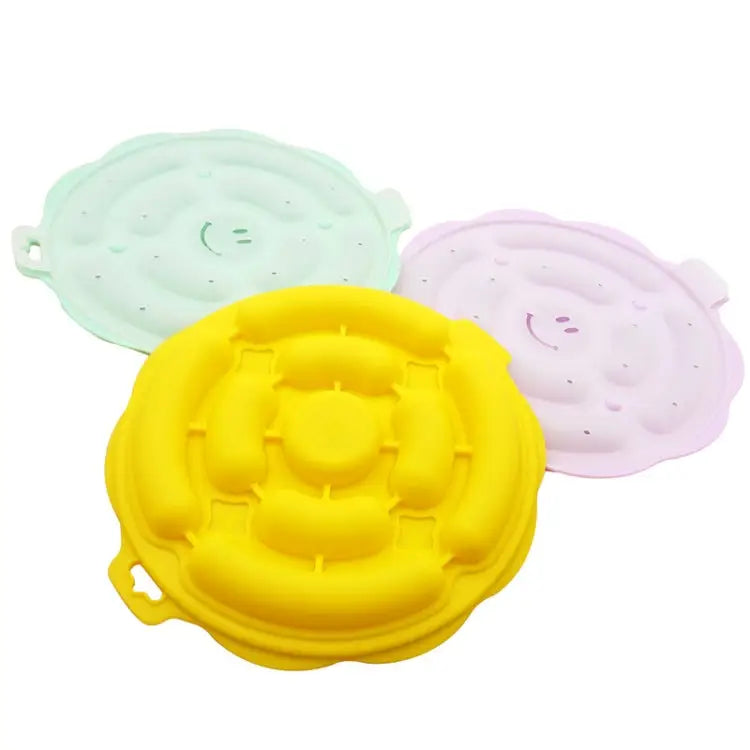 Food Grade Silicone Round Sausage Mold Baking Mold Homemade DIY Hot Dog Mold Random Color Delivery DIY Hot Dog Mold