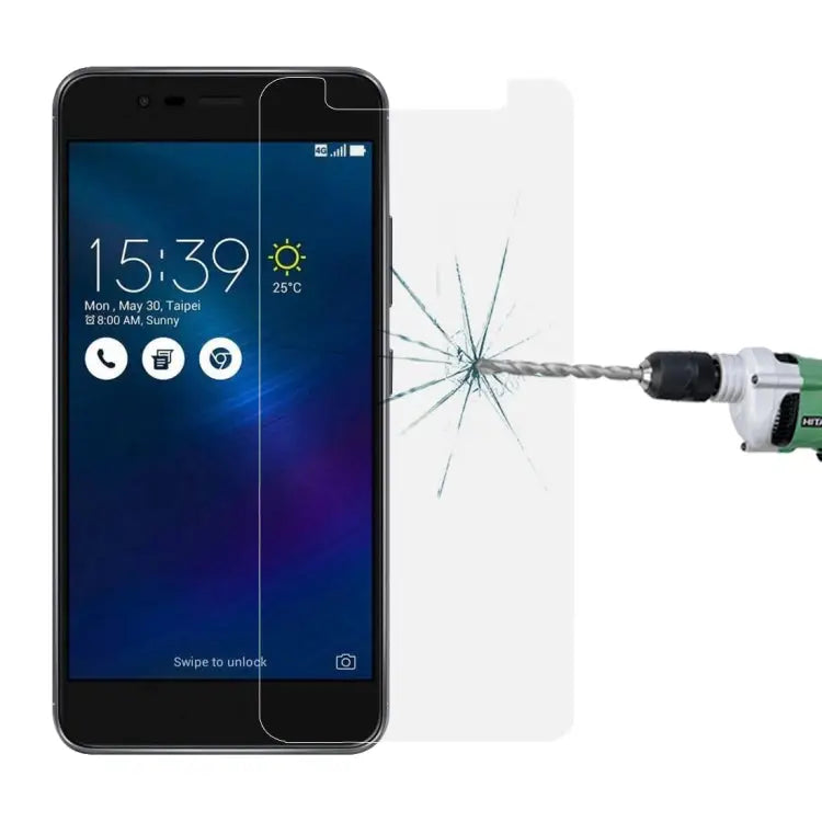 For 5.5 inch Asus ZenFone 3 Max / ZC553TL 0.26mm 9H Surface Hardness Explosion-proof Non-full Screen Tempered Glass