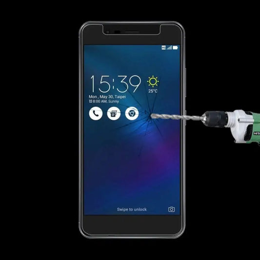 For 5.5 inch Asus ZenFone 3 Max / ZC553TL 0.26mm 9H Surface Hardness Explosion-proof Non-full Screen Tempered Glass