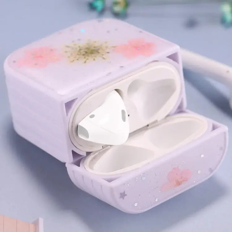For AirPods 1 / 2 Beautiful Ladies Flowers Pattern Wireless Earphone Protective Case For AirPods 1 / 2 - For AirPods 1