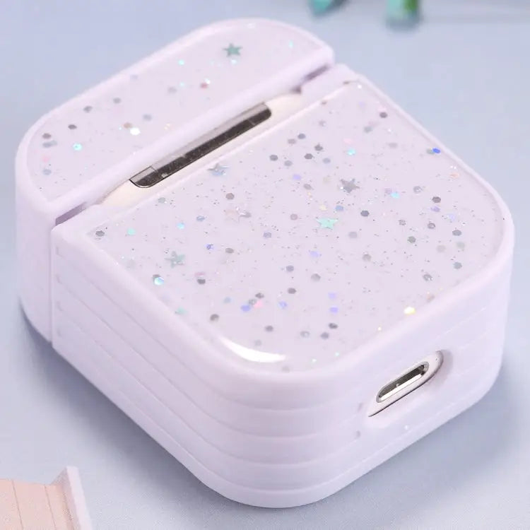 For AirPods 1 / 2 Beautiful Ladies Flowers Pattern Wireless Earphone Protective Case For AirPods 1 / 2 - Apple