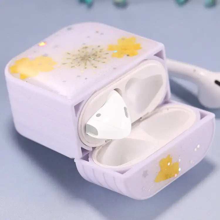 For AirPods 1 / 2 Beautiful Ladies Flowers Pattern Wireless Earphone Protective Case For AirPods 1 / 2 - For AirPods 1