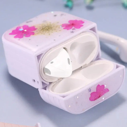 For AirPods 1 / 2 Beautiful Ladies Flowers Pattern Wireless Earphone Protective Case For AirPods 1 / 2 - For AirPods 1