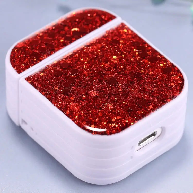 For AirPods 1 / 2 Glitter Sequins Wireless Earphone Protective Case For AirPods 1 / 2 - Apple Accessories