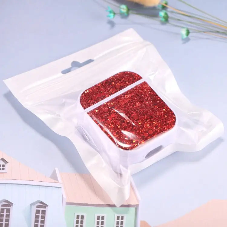 For AirPods 1 / 2 Glitter Sequins Wireless Earphone Protective Case For AirPods 1 / 2 - Apple Accessories
