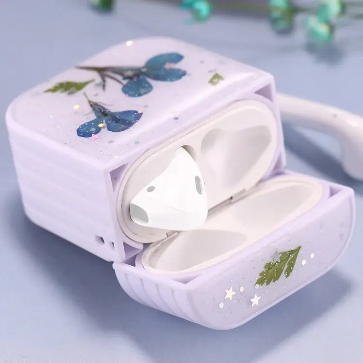 For AirPods 1 / 2 Gypsophila Flowers Pattern Wireless Earphone Protective Case For AirPods 1 / 2 - For AirPods 1 / 2
