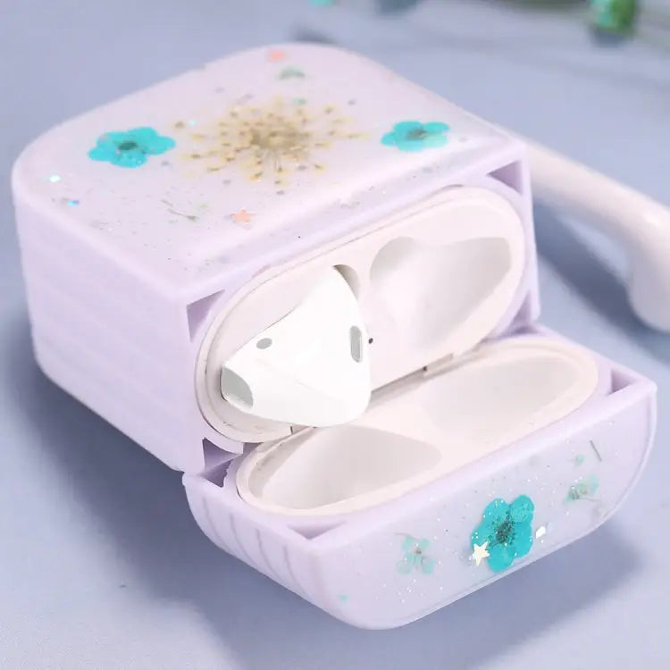 For AirPods 1 / 2 Gypsophila Flowers Pattern Wireless Earphone Protective Case For AirPods 1 / 2 - For AirPods 1 / 2