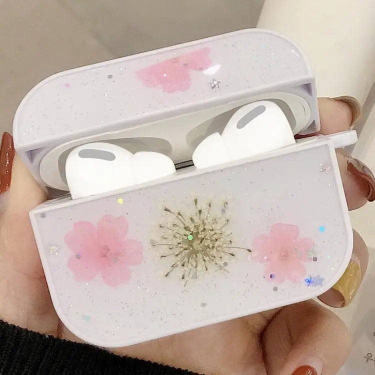For AirPods Pro Beautiful Ladies Flowers Pattern Wireless Earphone Protective Case For AirPods Pro - Apple Accessories