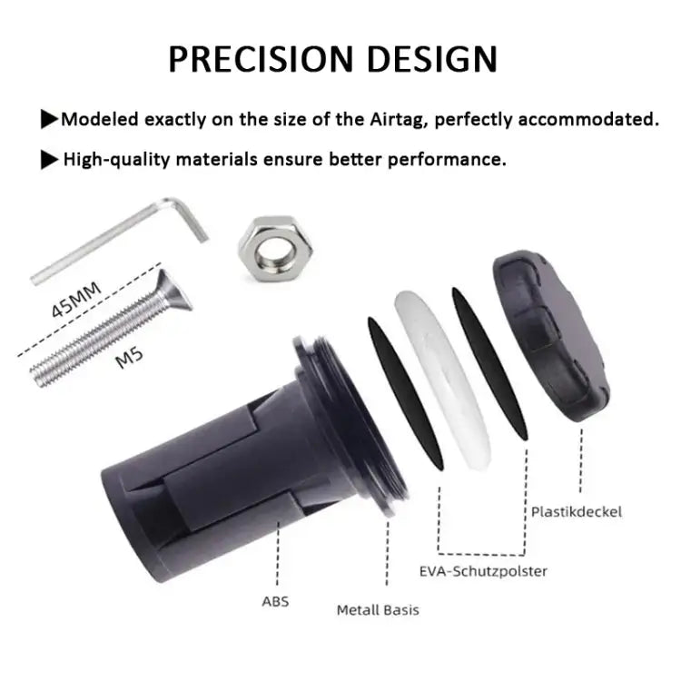 For Airtag Bike Hidden Mount Bicycle Front Fork Down Tube Anti-theft GPS Holder Style 1 Style 2 - Apple Accessories