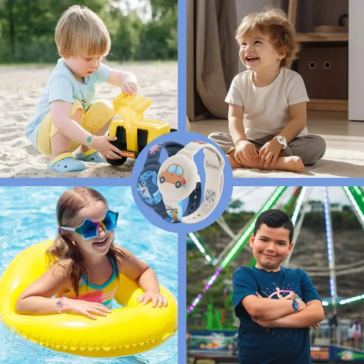 For Airtag Cartoon Watch Strap Locator Silicone Protective Cover Anti-lost Device Case - Apple Accessories