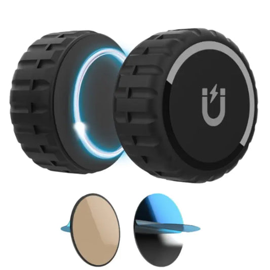 For Airtag PC High-Strength Magnetic Suction Waterproof Protective Cover Magnetic Black - Magnetic Black - Apple