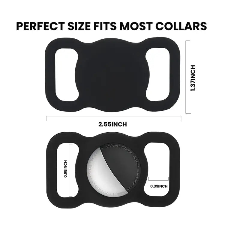 For Airtag Pet Collar Tracker Silicone Case Dog Anti-lost Device Protective Cover - Apple Accessories
