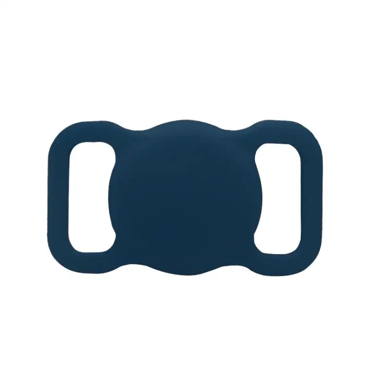 For Airtag Pet Collar Tracker Silicone Case Dog Anti-lost Device Protective Cover - Midnight Blue - Apple Accessories