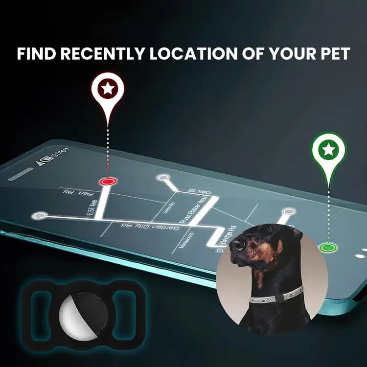 For Airtag Pet Collar Tracker Silicone Case Dog Anti-lost Device Protective Cover - Apple Accessories