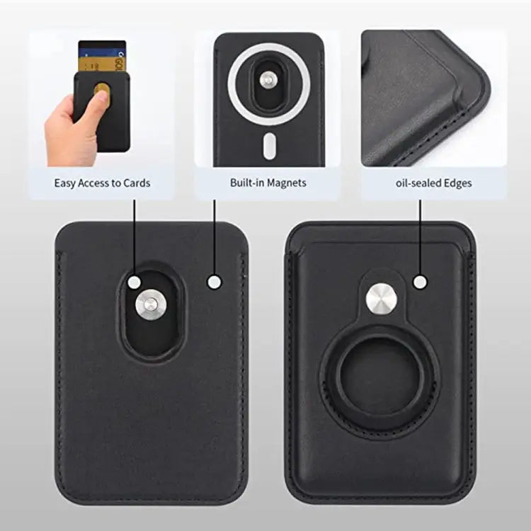 For Airtag Positioner Fiber Card Clip Anti-Theft Card Tracker Protection Cover Magnetic Paste - Apple Accessories