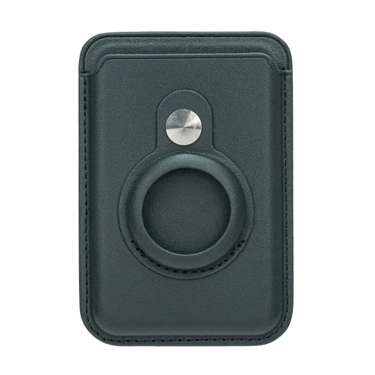 For Airtag Positioner Fiber Card Clip Anti-Theft Card Tracker Protection Cover Magnetic Paste - Magnetic / Green