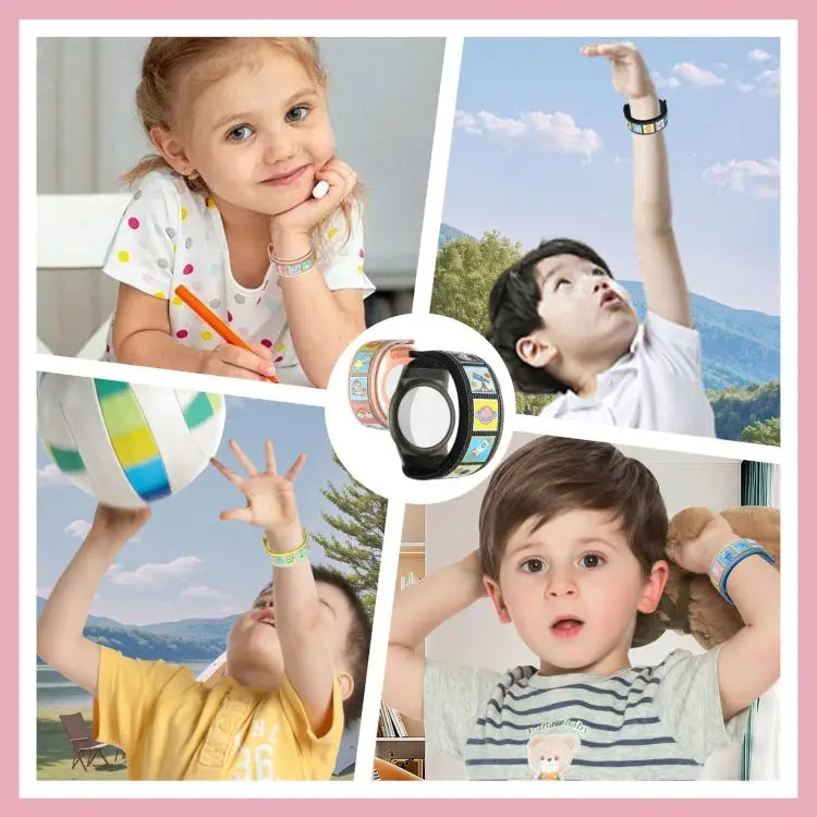 For AirTag Protective Case Children Watchband Anti-lost Locator Waterproof Wristband Bracel - Apple Accessories