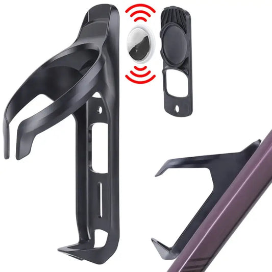 For Airtag Tracker Bike Hidden Holder With Water Bottle Cage Bicycle Bracket Mount Bottle Cage - Bottle Cage - Apple