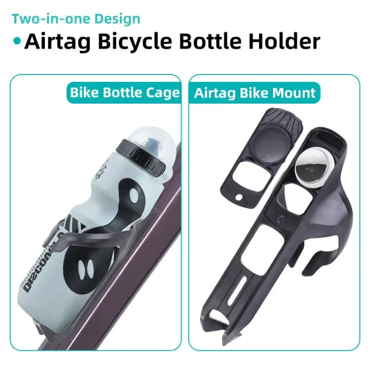 For Airtag Tracker Bike Hidden Holder With Water Bottle Cage Bicycle Bracket Mount Bottle Cage - Bottle Cage - Apple