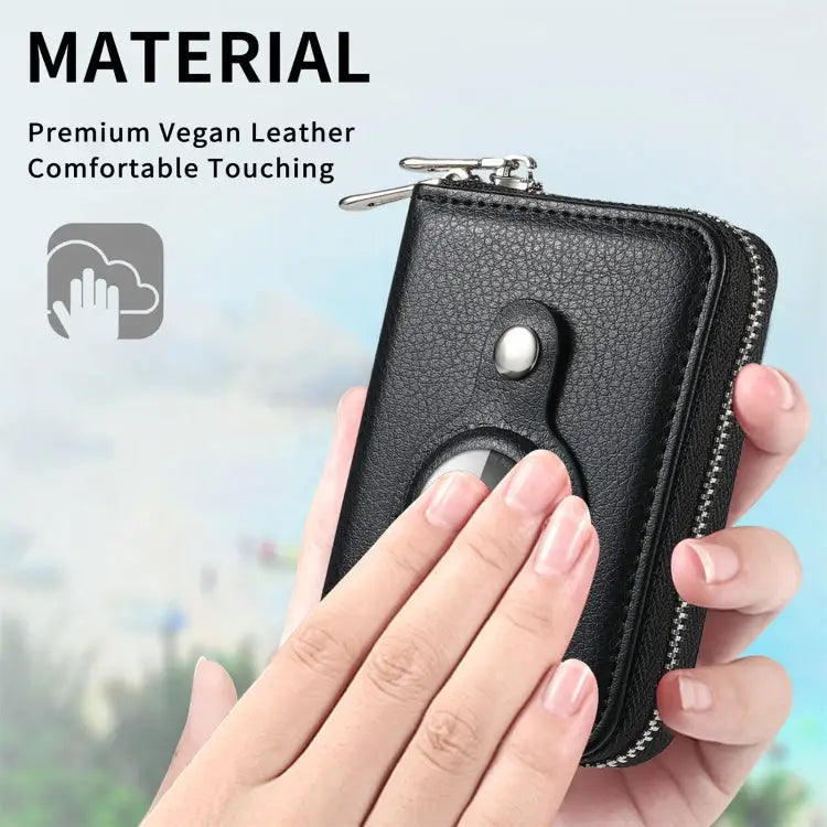 For AirTag Zipper Wallet Protective Cover Case - Apple Accessories