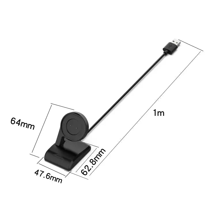 For Amazfit A1918 Portable Smart Watch Cradle Plastic Vertical Seat Charger USB Charging Cable Lenght: 1m Vertical Seat