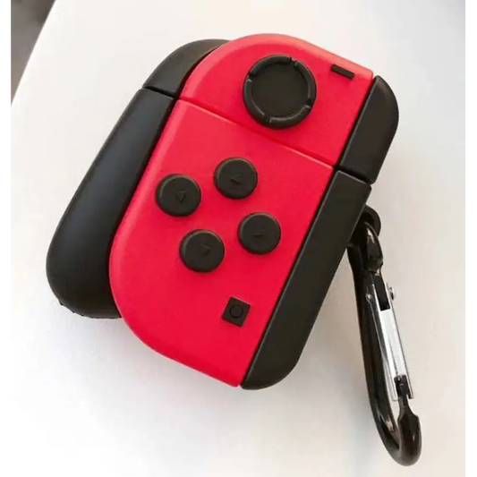 For Apple AirPods 1/2 Generation Universal Game Controller Bluetooth Headphone Protective Case - Red - Apple Accessories