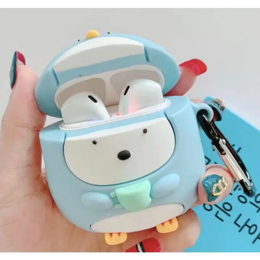 For Apple AirPods 1/2 Generation Universal Wireless Cup Penguin Bluetooth Headphone Protective Case