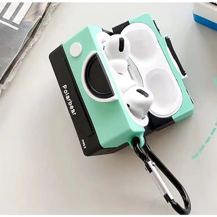 For Apple AirPods Pro Camera Bluetooth Headphone Protective Case - Green - Apple Accessories