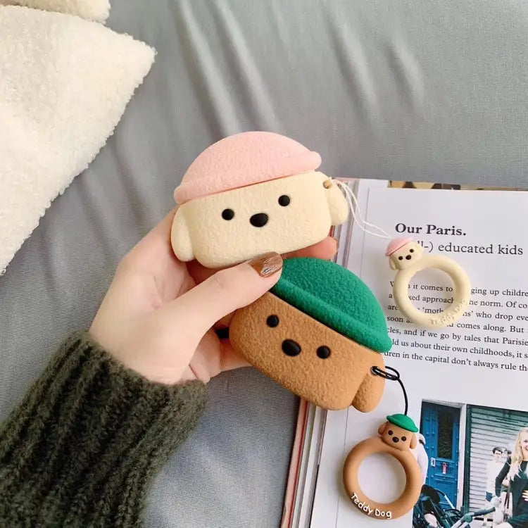 For Apple AirPods Pro Teddy Dog Bluetooth Headphone Protective Case - Apple Accessories