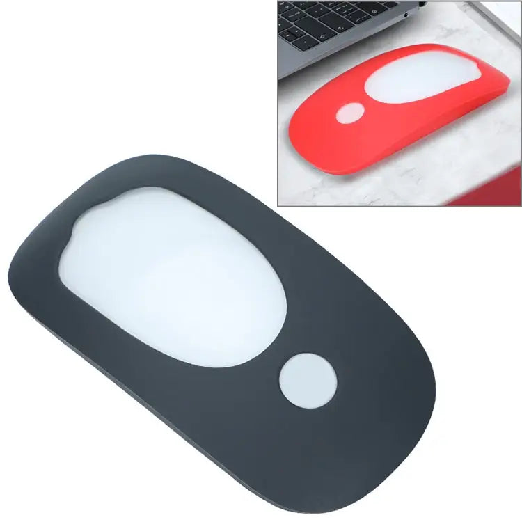 For Apple Magic Mouse 1 / 2 Mouse Silicone Protective Case - Deep Space Gray - Apple Accessories