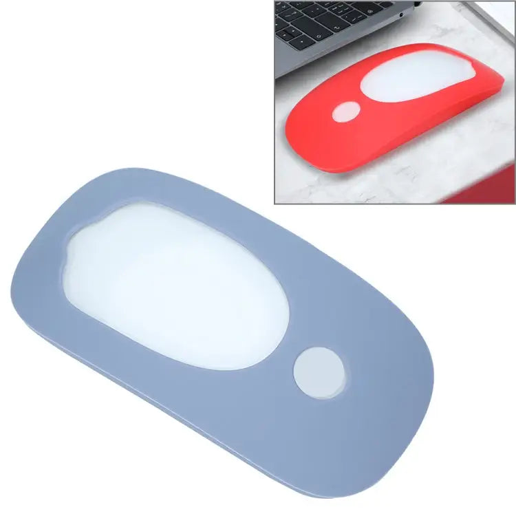 For Apple Magic Mouse 1 / 2 Mouse Silicone Protective Case - Gray Blue - Apple Accessories