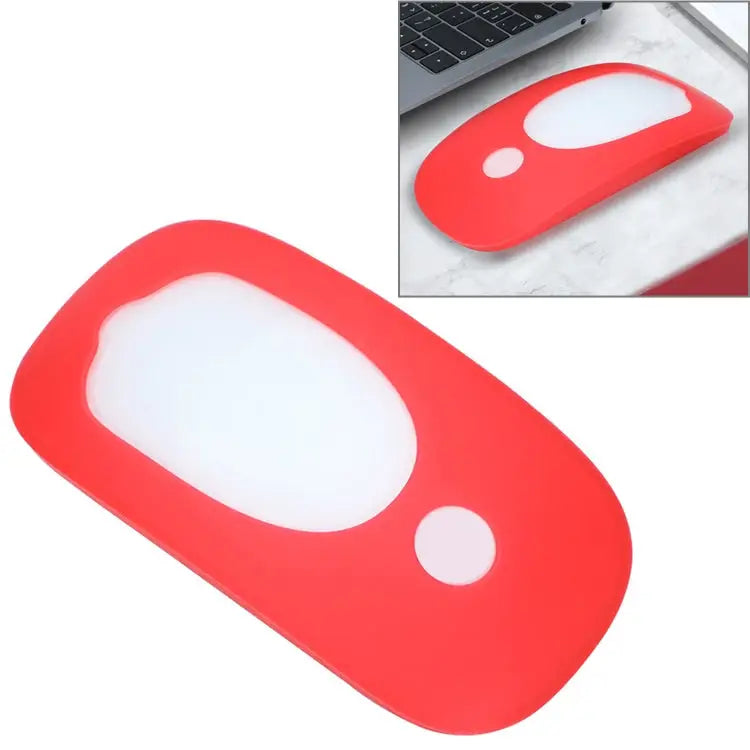 For Apple Magic Mouse 1 / 2 Mouse Silicone Protective Case - Red - Apple Accessories