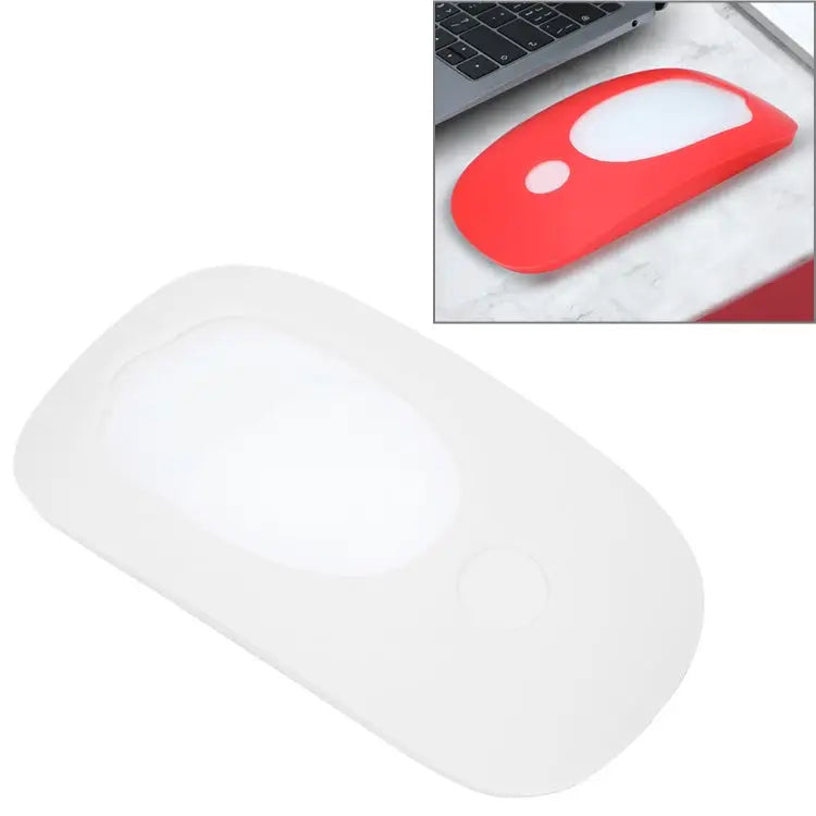 For Apple Magic Mouse 1 / 2 Mouse Silicone Protective Case - White - Apple Accessories