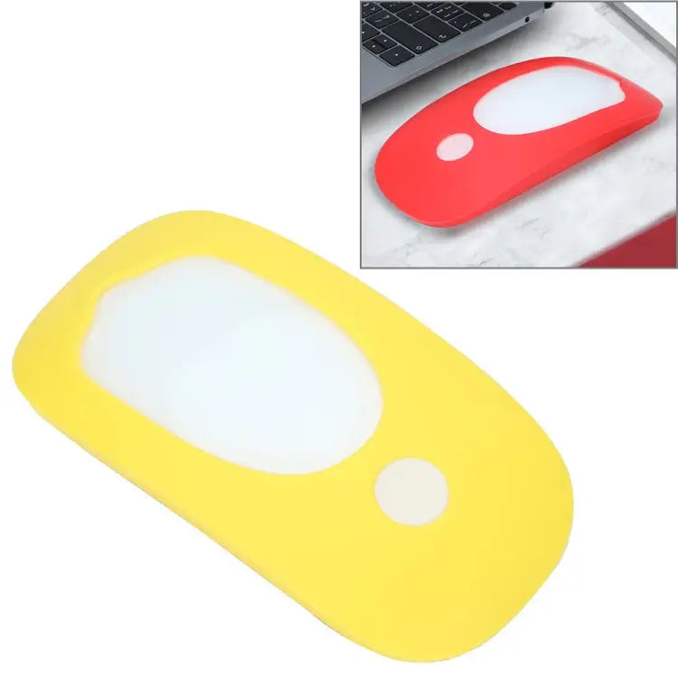 For Apple Magic Mouse 1 / 2 Mouse Silicone Protective Case - Yellow - Apple Accessories