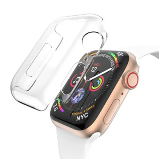 For Apple Watch Series 6 & SE & 5 & 4 40mm Full Coverage PC Case(Transparent) Series 6 & SE & 5 & 4 40mm - Series 6 &