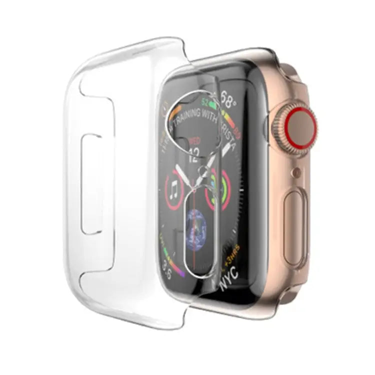 For Apple Watch Series 6 & SE & 5 & 4 44mm Full Coverage PC Case(Transparent) Series 6 & SE & 5 & 4 44mm - Series 6 &