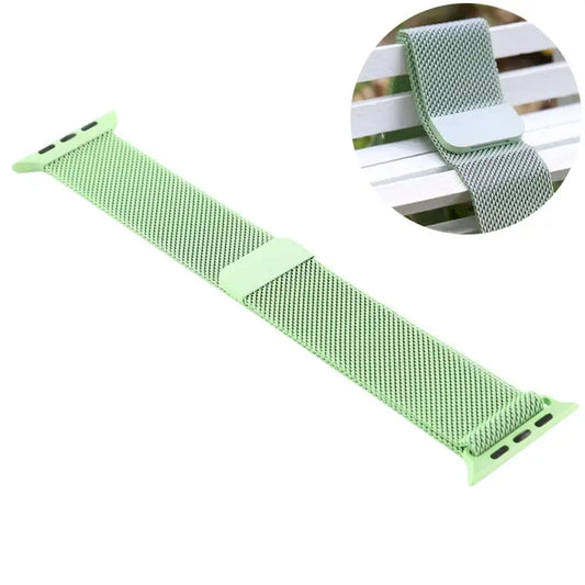 For Apple Watch Series 7 41mm / 6 & SE & 5 & 4 40mm / 3 & 2 & 1 38mm Color-changing Magnetic Nylon Watch Band 40mm