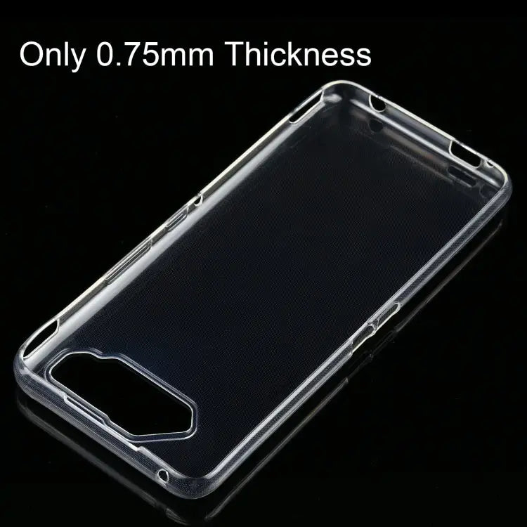 For Asus ROG Phone 5 0.75mm Ultra-thin Transparent TPU Soft Protective Case For Asus ROG Phone 5 - For Asus ROG Phone 5