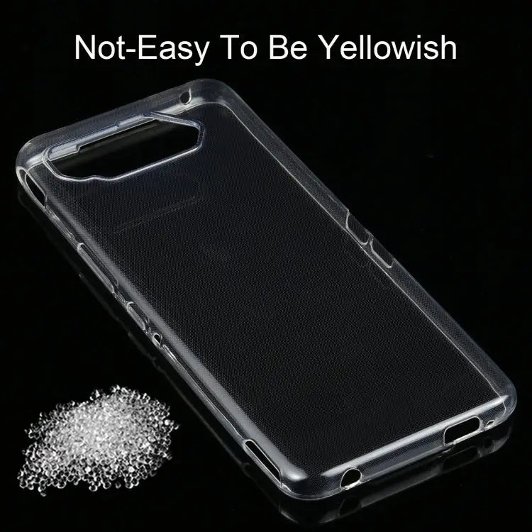 For Asus ROG Phone 5 0.75mm Ultra-thin Transparent TPU Soft Protective Case For Asus ROG Phone 5 - For Asus ROG Phone 5