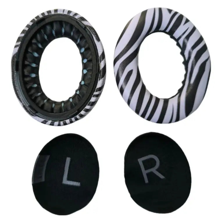 For BOSE 700 / NC700 2pcs Headphone Sponge Cover With Pad - Zebra Print - Apple Accessories