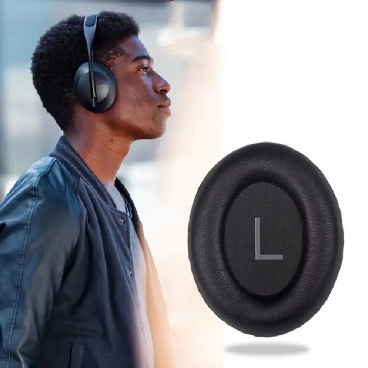 For BOSE NC700 Headset Earmuffs Headset Sponge Sleeve Black Grey - Black / Black Earphone Cover + Cushion