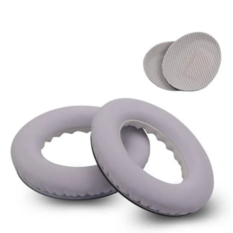 For BOSE QC35 Imitation Leather Soft Headphone Earmuff Jacket with LR Cotton One Pair - Bright White - Apple Accessories