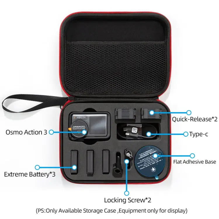 For DJI Osmo Action 3 Carrying Storage Case Bag,Size: 21x 16 x 6cm For DJI Osmo Action 3 - For DJI Osmo Action 3