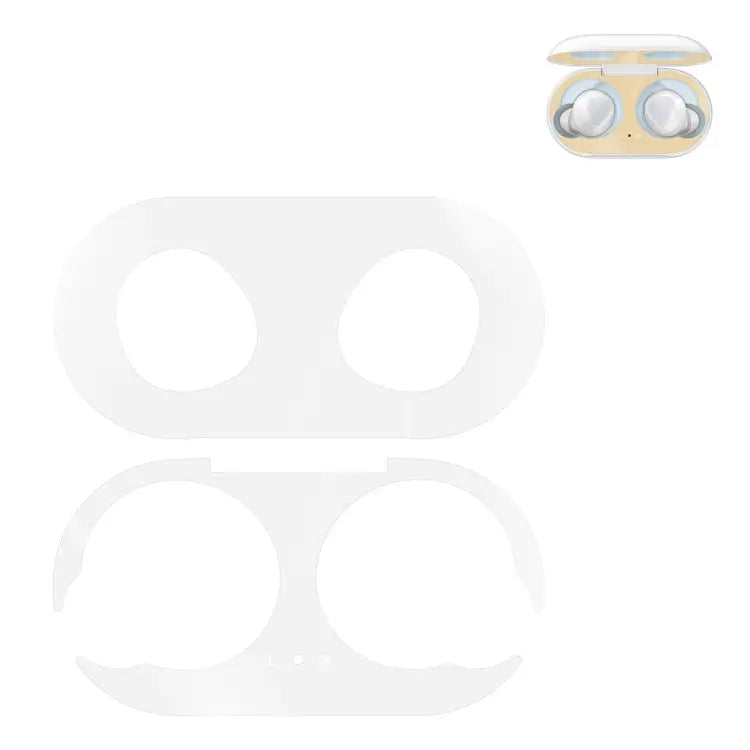 For Galaxy Buds Wireless Bluetooth Earphone Metal Protective Sticker - White - Apple Accessories