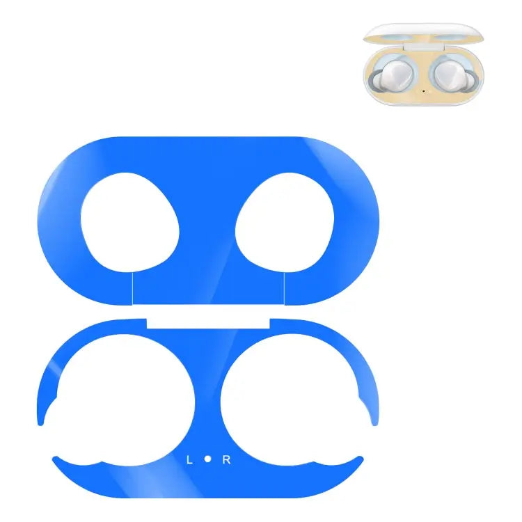 For Galaxy Buds Wireless Bluetooth Earphone Metal Protective Sticker - Blue - Apple Accessories