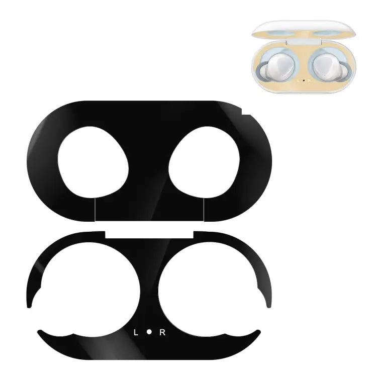 For Galaxy Buds Wireless Bluetooth Earphone Metal Protective Sticker - Black - Apple Accessories