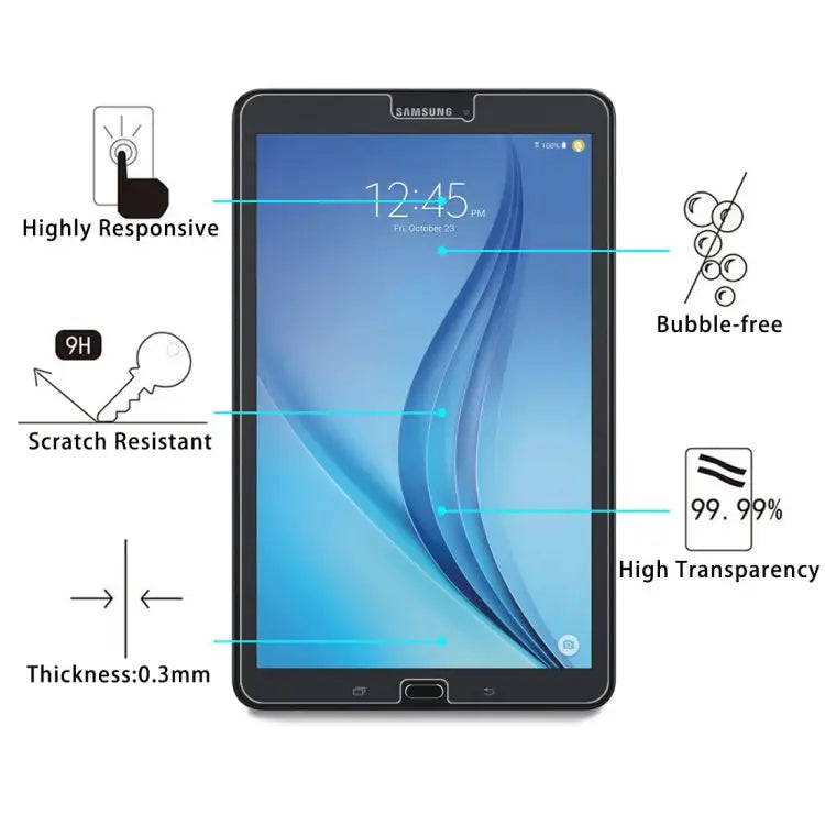 For Galaxy Tab E 8.0 / T377 0.3mm 9H Surface Hardness Tempered Glass Film For T377 - For T377