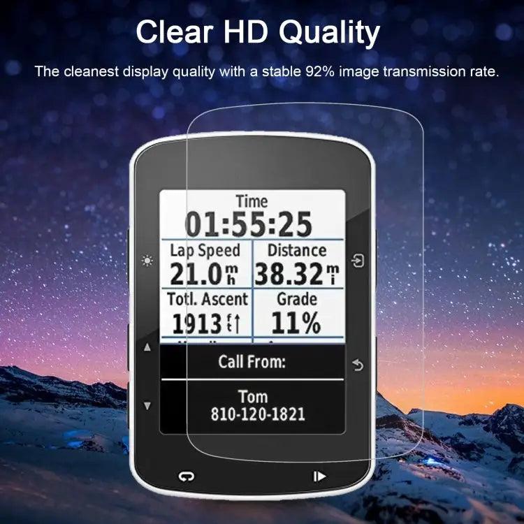 For Garmin Edge 520 0.26mm 2.5D 9H Tempered Glass Film Screen Protector For Garmin Edge 520 - For Garmin Edge 520