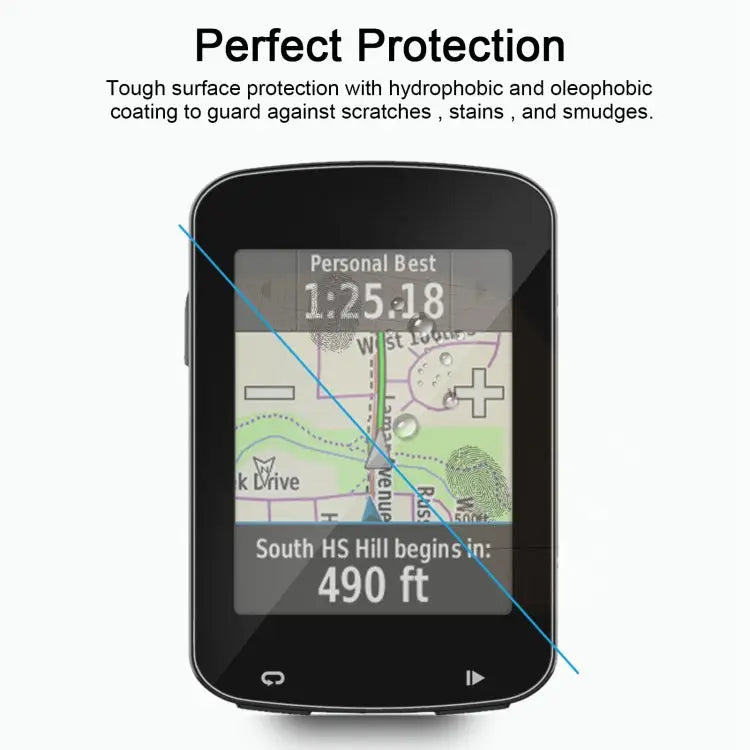 For Garmin Edge 820 0.26mm 2.5D 9H Tempered Glass Film Screen Protector For Garmin Edge 820 - For Garmin Edge 820